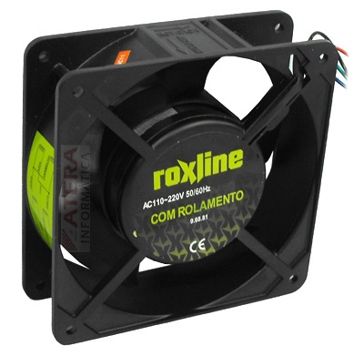 Cooler roletado Roxline 110/220V 80x80x38 mm