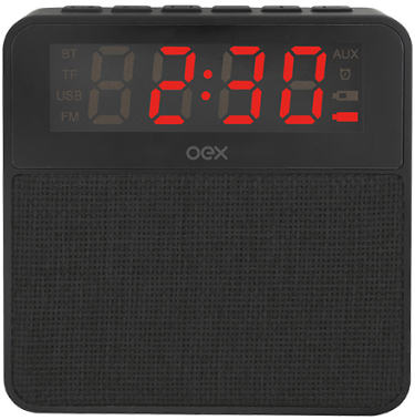 Rdio relgio bluetooth c/ FM OEX CS100 c/ som 10W RMS