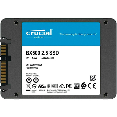 HD SSD 240GB Crucial BX500 500/540 MB/s CT240BX500SSD1