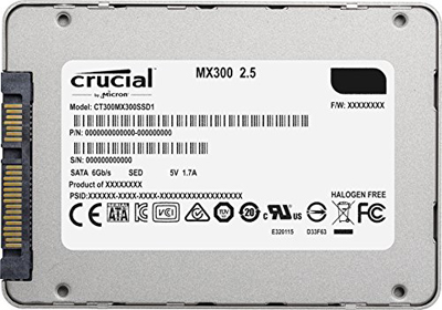 HD SSD 275GB Crucial MX300 2,5 pol. 530/510MB/s