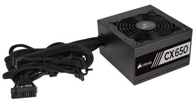 Fonte ATX 650W reais Corsair CX650 80 plus bronze