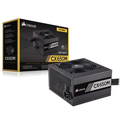 Fonte ATX 650W reais Corsair CX650M CXM 80 plus bronze