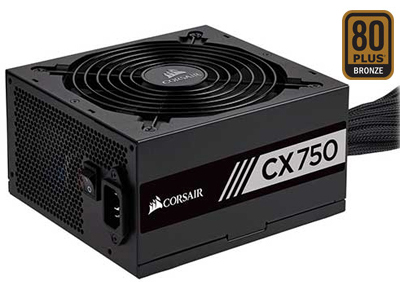 Fonte ATX 750W reais Corsair CX750 CP-9020123-WW 80Plus