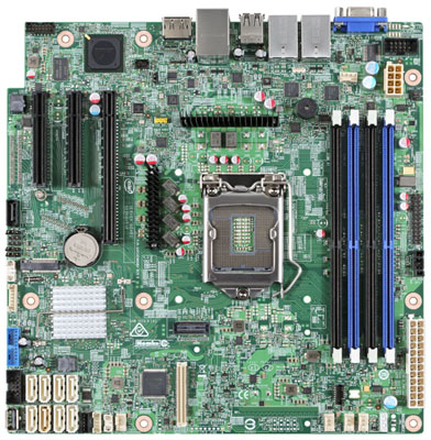 Placa me Intel Server S1200SPL LGA-1151 DDR4 VGA e DP