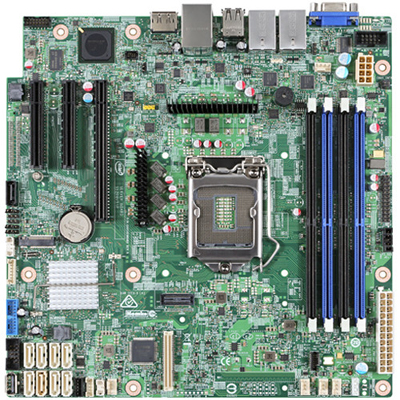 Placa me Intel Server S1200SPLR LGA-1151 DDR4 VGA e DP