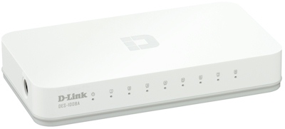 Switch 8 portas 10/100 Mbps D-Link DES-1008A Verso E1