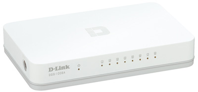 Switch D-Link DGS1008A, 8 portas Gigabit (10/100/1000)