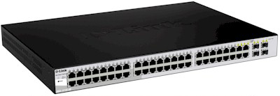 Switch D-Link DGS-1210-48 48 portas 1Gbit mais 4 fibras