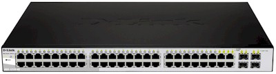 Switch D-Link DGS-1210-48 48 portas 1Gbit mais 4 fibras
