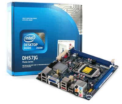 Placa me mini-ITX intel DH57JG p/ I5 LGA1156, DVI/HDMI