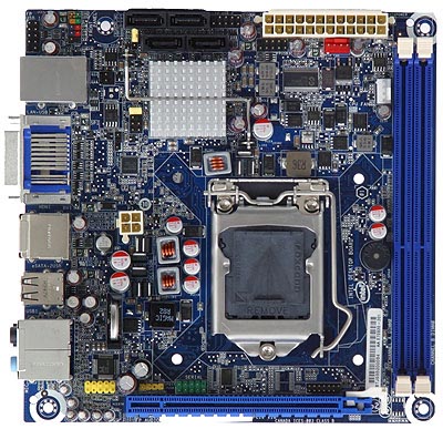 Placa me mini-ITX intel DH57JG p/ I5 LGA1156, DVI/HDMI