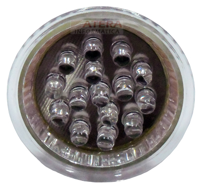 Lmpada dicrica c/ 15 LEDs cor verde 1,5W (20W) 220V