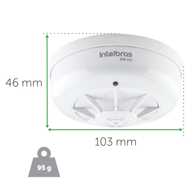 Detector de temp. Enderevel Intelbras DTE 520