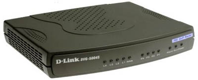 Gateway VoIP D-Link DVG-5004S p/ 4 linhas, 4 portas LAN