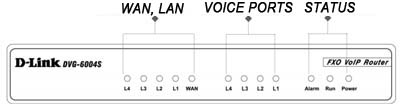 Gateway VoIP D-Link DVG-5004S p/ 4 linhas, 4 portas LAN