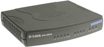 Gateway VoIP D-Link DVG-6004S p/ 4 linhas, 4 portas LAN