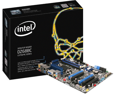 Placa me Intel DZ68BC Extreme p/ LGA-1155 HDMI DVI DP