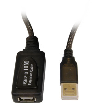 Cabo extensor USB 2.0 amplificado, Comtac 9157, c/ 10 m