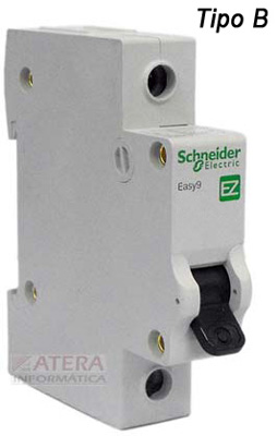 Disjuntor Schneider Electric EZ9F13125, 25A X 1 polo