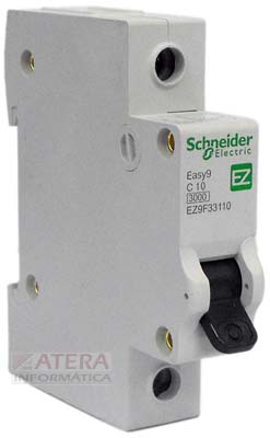 Disjuntor Schneider Electric EZ9F33110, 10A X 1 polo