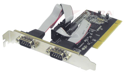Placa serial PCI 2 portas Flexport F1121e perfil alto