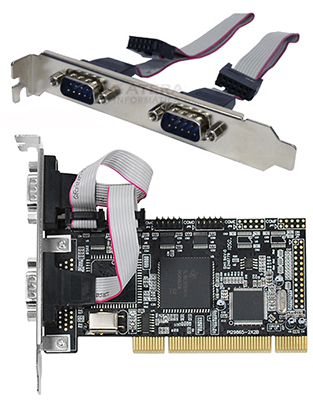 Placa serial PCI FlexPort F1141E 4 portas seriais RS232