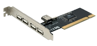 Placa PCI com 4 portas USB verso 1.1 Flexport F1557W