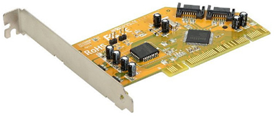 Placa controladora PCI 2 portas SATA-1 1,5Gbps Flexport