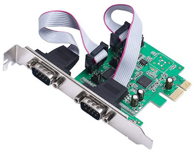 Placa serial PCIe 2 portas FlexPort F2122C perfil duplo