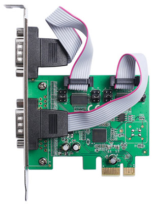 Placa serial PCIe 2 portas FlexPort F2122C perfil duplo