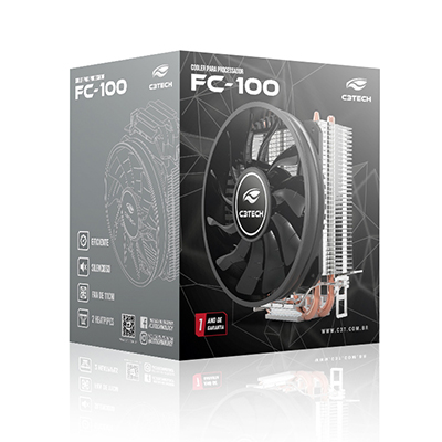 Cooler CPU C3Tech FC-100 Intel LGA775 115X1700 AMD AMx