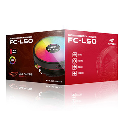 Cooler processador C3Tech FC-L50 p/ LGA775 115x 13666