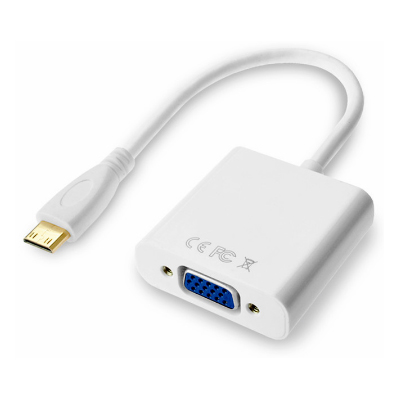 Adaptador Mini-HDMI p/ VGA e udio P2 FlexPort FX-HVA02