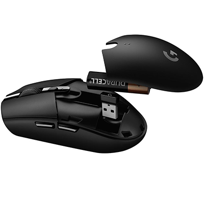 Mouse Logitech Gamer G305 sem fio LightS at 12Kdpi USB