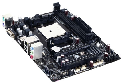 Placa me Gigabyte GA-F2A55M-S1 p/ AMD FM2, VGA, PCI