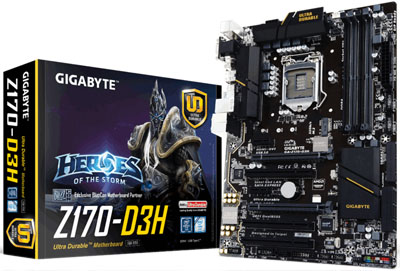 Placa me Gigabyte GA-Z170-D3H LGA-1151 7 slots DDR4 4K