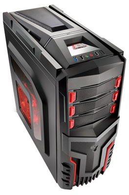 Gabinete torre Multilaser GA124 Gamer Warrior c/ LEDs