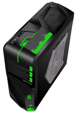 Gabinete Torre Multilaser GA133 Gamer Cyborg M3T4L W4R