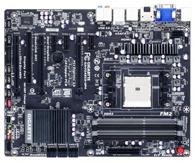 Placa me Gigabyte GA-F2A85X-UP4 p/ AMD FM2 overclock