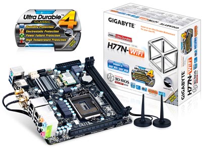 Placa me mini-ITX, Gigabyte GA-H77N-WIFI LGA-1155