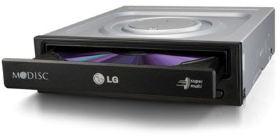 Gravador de CD DVD interno LG GH24NSB0, 24X, OEM SATA