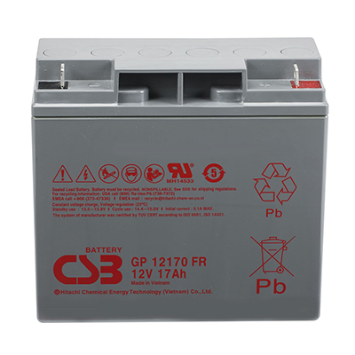 Bateria CSB GP12170FR 12VDC 17Ah 80W longa vida 5 anos chama retardant