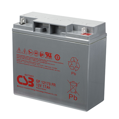 Bateria CSB GP12170FR 12VDC 17Ah 80W longa vida 5 anos chama retardant