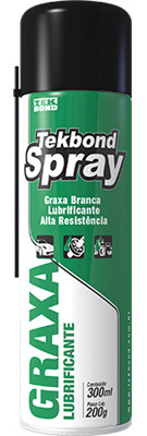 Graxa branca lubrificante em spray Tekbond 300ml 200g