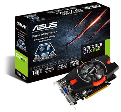 Placa vdeo Asus Geforce GTX 650 1GB DDR5 VGA DVI HDMI