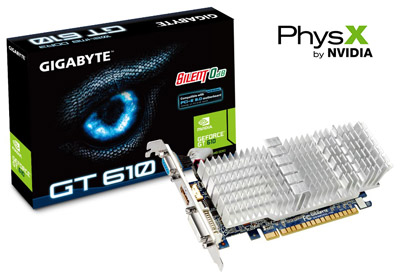 Placa de video Gigabyte Geforce GT610 1GB VGA DVI HDMI