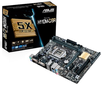 Placa me Asus H110M-C/BR LGA-1151 DDR4 VGA e HDMI