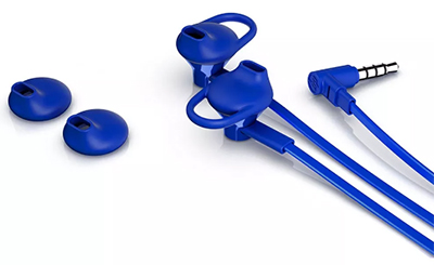 Headset c/ microfone HP Intra H150 azul, P2 3,5mm 3mW