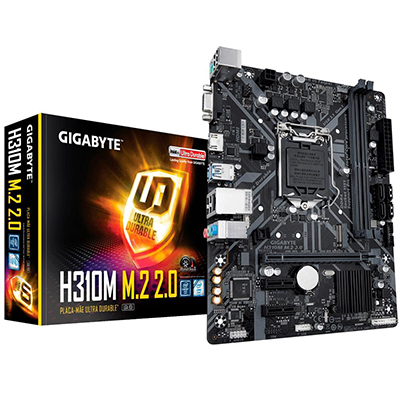 Placa me Gigabyte H310M M.2 LGA-1151 DDR4 c/ M.2 USB31