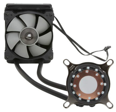 Cooler c/ gua p/ CPU Corsair Hydro H75 p/ Intel e AMD